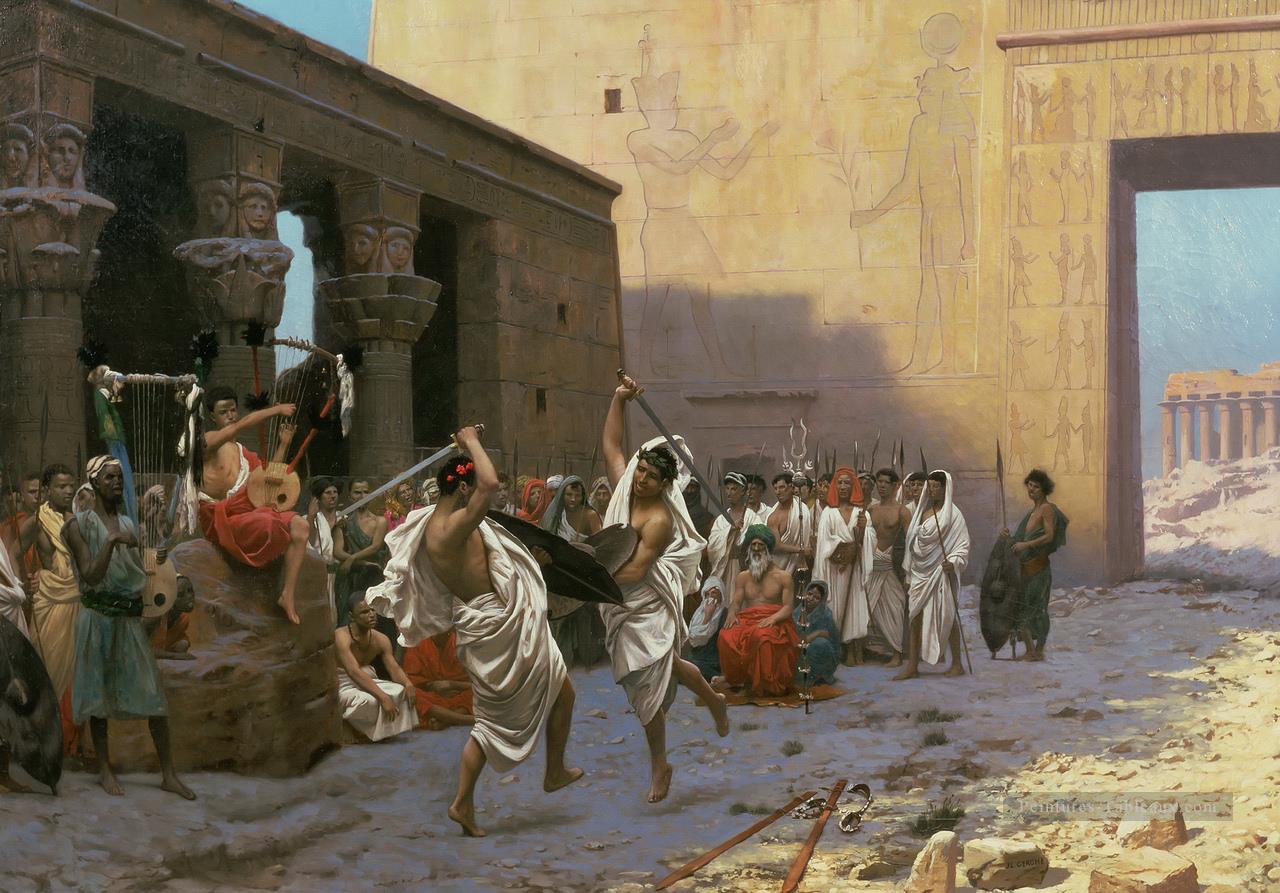 La Danse Pyrrhique Orientalisme Grec Arabe Jean Léon Gérôme Peintures à l'huile